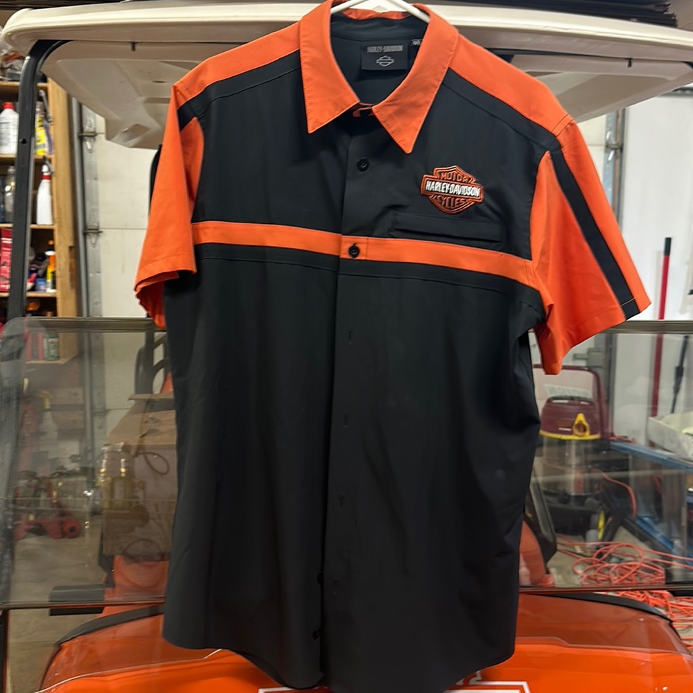 Harley Davidson button down shirt